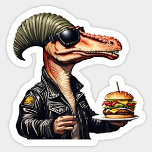 Burgersaurus Dinosaur Sticker